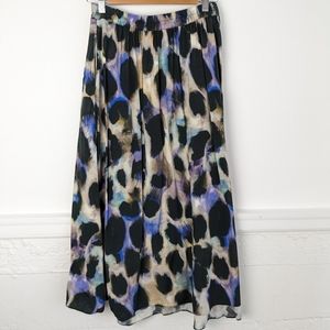 Solar • Watercolor Midi Skirt